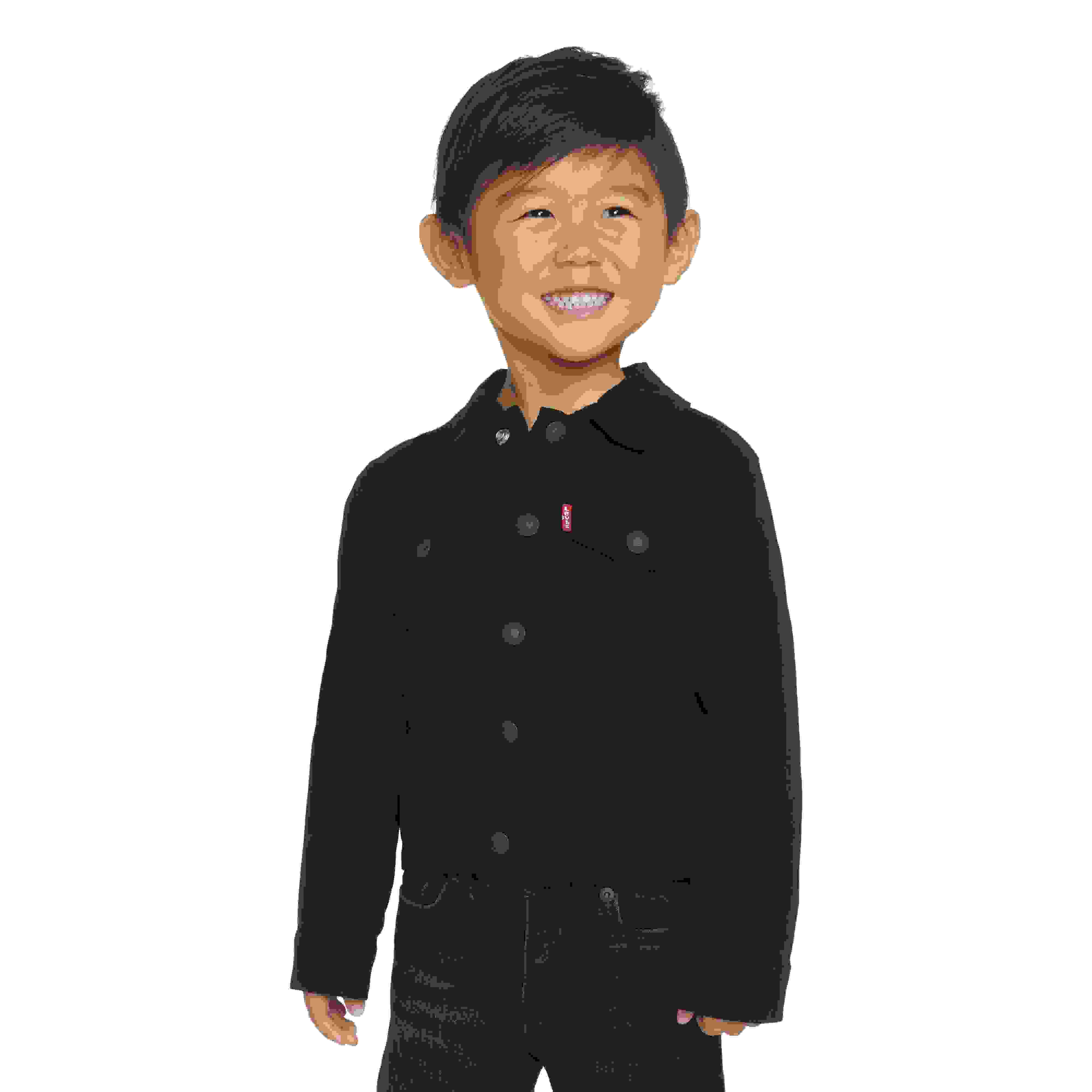 Levi's Trucker Style Toddler Boys' Black Wash Denim Jacket